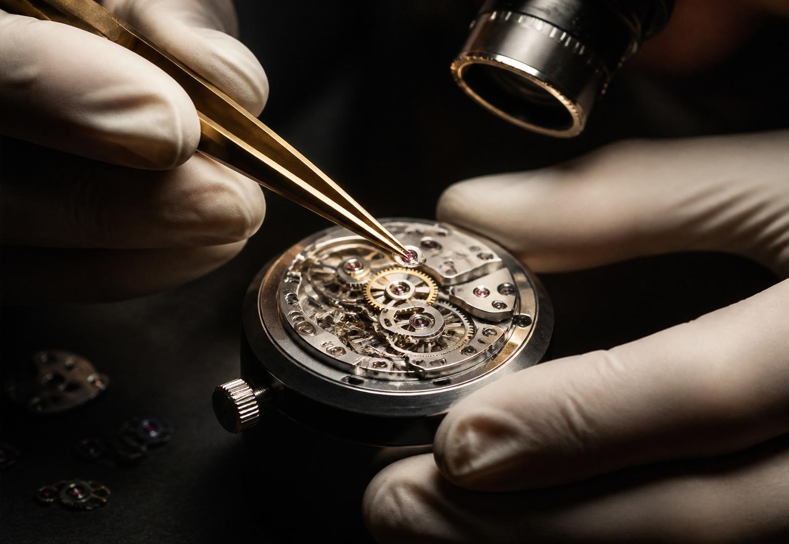 Watchmaker at work